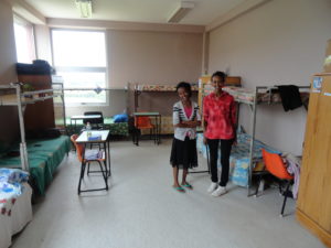 Female students currently housed in office/classroom space